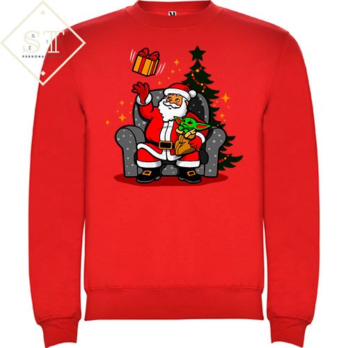 Baby Yoda with Santa - Sê-Tu